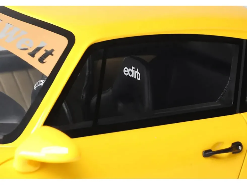 2024 Porsche 911 (964) RWB "Qeema" Yellow 1/18 Model Car by GT Spirit