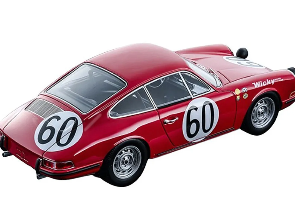 Porsche 911S #60 Andre Wicky Philippe Farjon 24 Hours Le Mans 1967 Mythos Series Limited Edition 85 pieces Worldwide 1/18 Model Car Tecnomodel TM18-146B