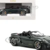 2023 Porsche 718 Spyder RS Weissach Pack Forest Green Metallic with Carbon Hood Stripes 1/18 Diecast Model Car by Norev