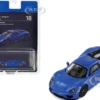 Porsche 918 Spyder Sapphire Blue Metallic Hypercar League Collection 1/64 Diecast Model Car PosterCars H18B