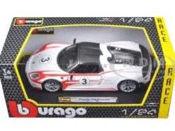 Porsche 918 Spyder Weissach #3 1/24 Diecast Model Car Bburago 28009