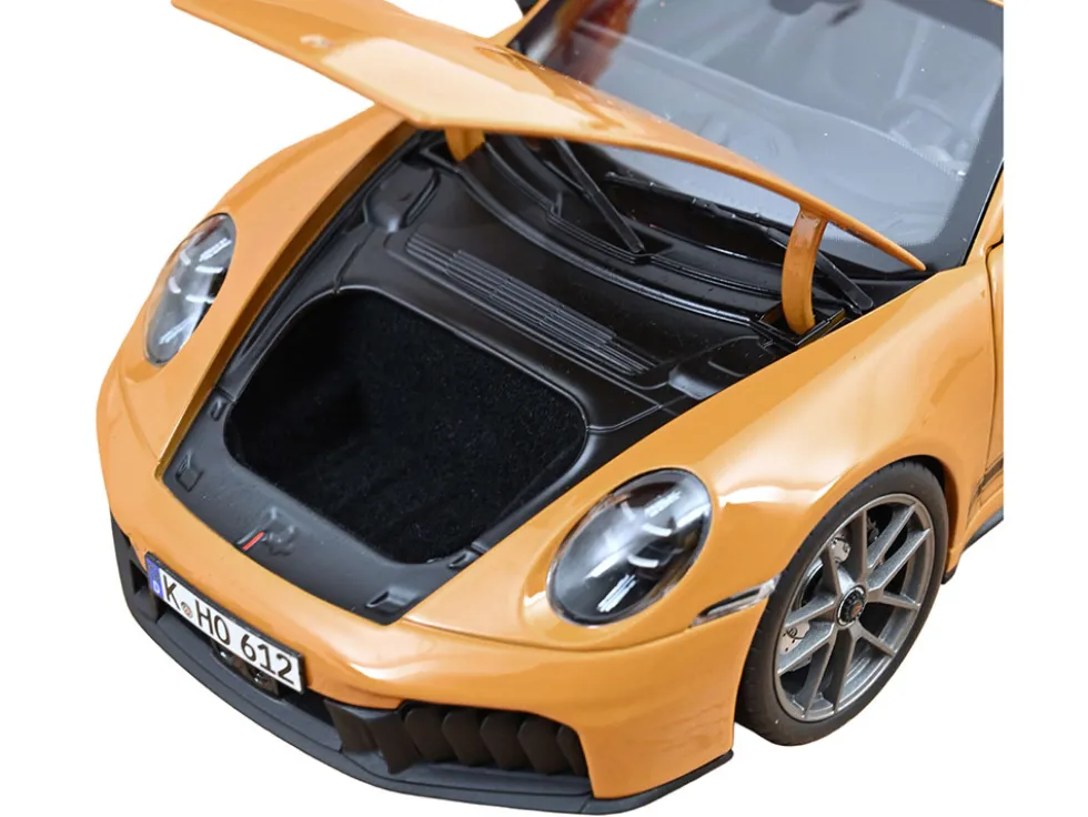 2024 Porsche 911 Targa Bahama Yellow with Black Stripes 1/18 Diecast Model Car by Norev