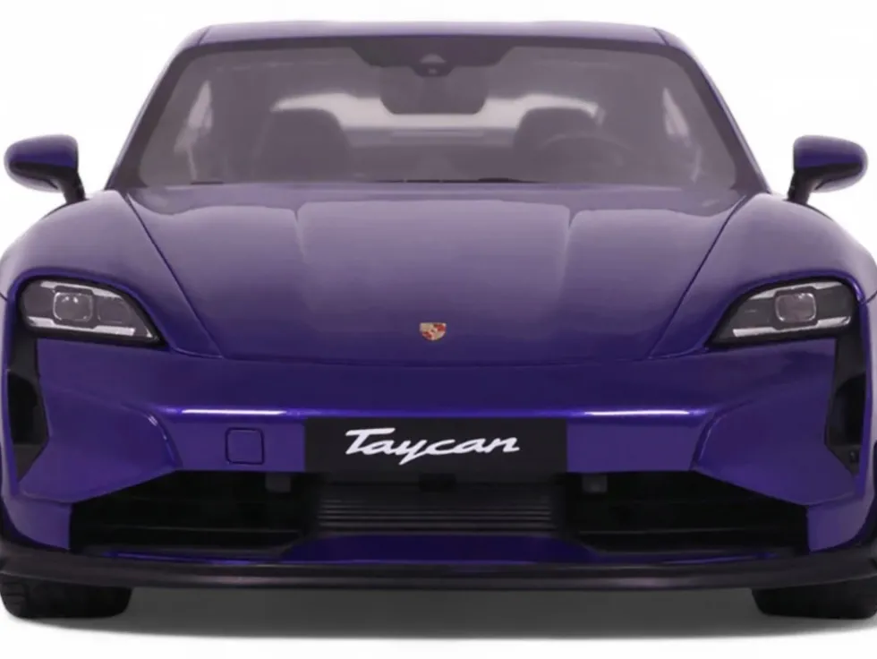 2023 Porsche Taycan Turbo GT Purple Sky Metallic 1/18 Model Car by GT Spirit