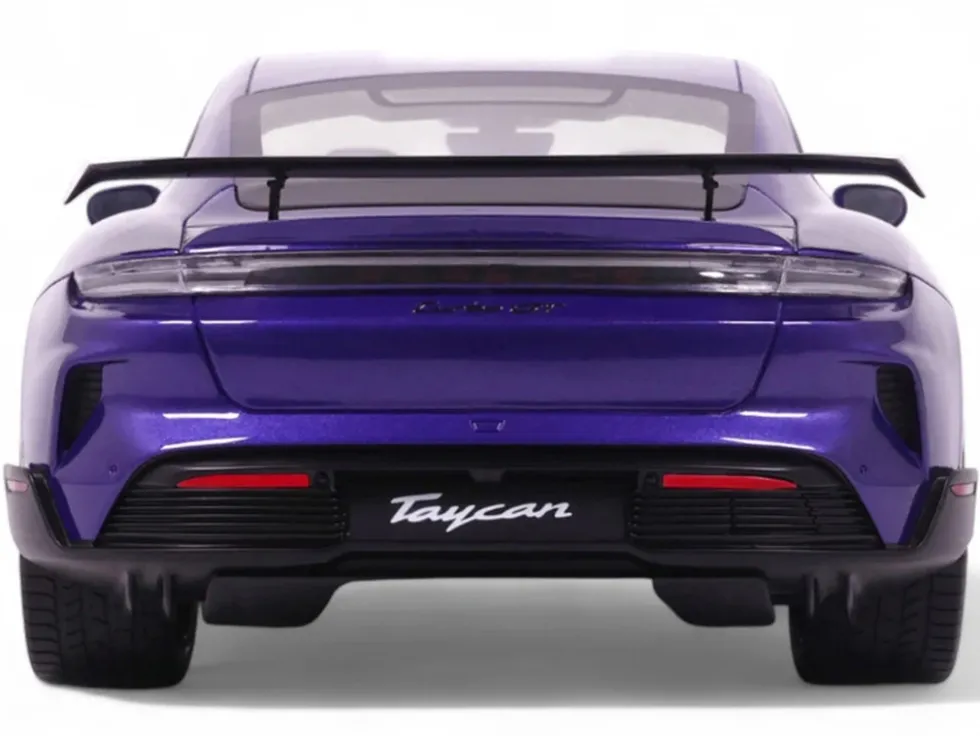 2023 Porsche Taycan Turbo GT Purple Sky Metallic 1/18 Model Car by GT Spirit