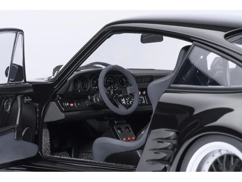 Porsche 911 (930) Turbo "Blackbird" Black "Wangan Midnight - Comic #1 Version" Manga 1/18 Model Car by Autoart
