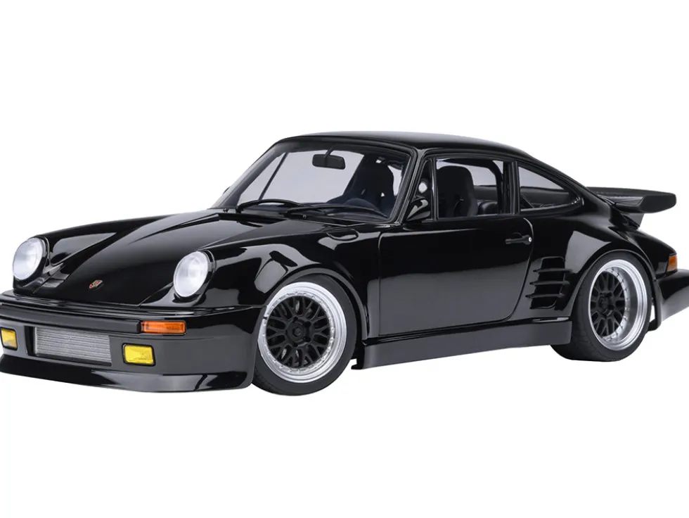 Porsche 911 (930) Turbo "Blackbird" Black "Wangan Midnight - Comic #1 Version" Manga 1/18 Model Car by Autoart