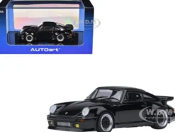 Porsche 911 (930) Turbo "Blackbird" Black "Wangan Midnight - Comic #1 Version" Manga 1/64 Model Car by Autoart