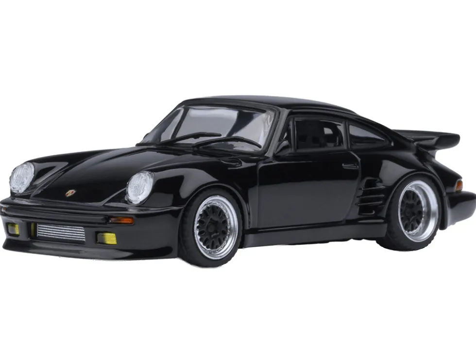 Porsche 911 (930) Turbo "Blackbird" Black "Wangan Midnight - Comic #1 Version" Manga 1/64 Model Car by Autoart
