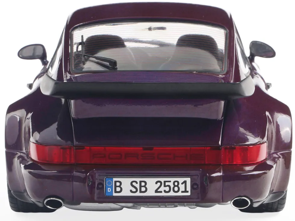 1990 Porsche 911 (964) Turbo Violet Blue Metallic 1/18 Diecast Model Car by Solido
