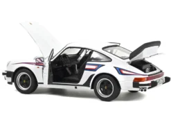 1980 Porsche 911 Turbo 3.3 White with Blue and Red Graphics 1/18 Diecast Model Car by Norev