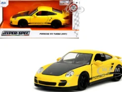 Porsche 911 Turbo (997) Yellow with Carbon Hood