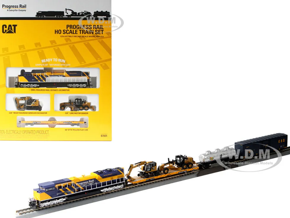 Progress Rail 100th Anniversary Train Set 1/87 HO Diecast Models Diecast Masters 87001