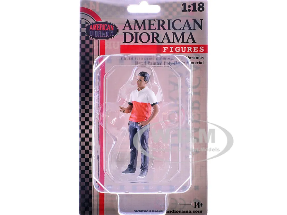 Race Crew Figure #4 for 1/18 Scale Models by American Diorama