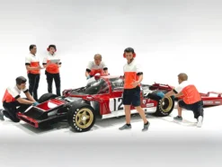 Race Crew 6 piece Figure Set for 1/24 Scale Models by American Diorama