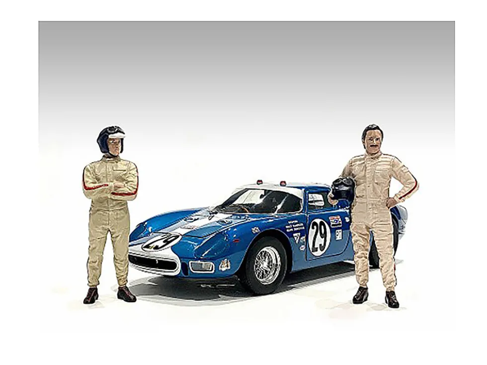 Racing Legends 60's Set 2 Diecast Figures 1/43 Scale Models American Diorama 76448