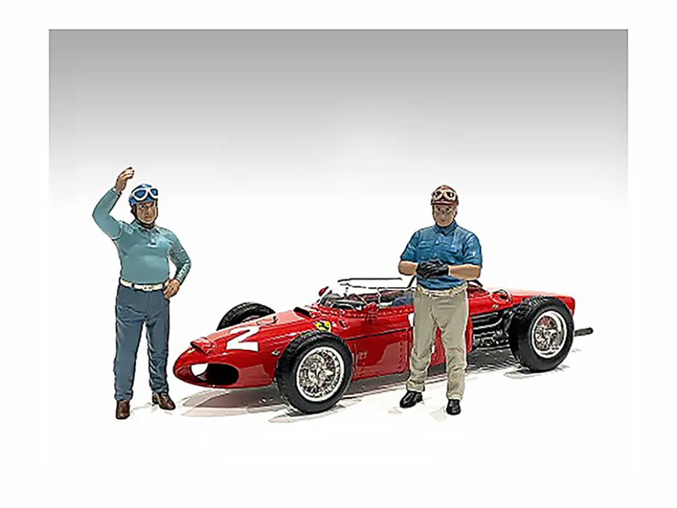 Racing Legends 50's Set 2 Diecast Figures 1/43 Scale Models American Diorama 76447