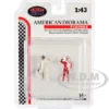 Racing Legends 2000's Set of 2 Diecast Figures for 1/43 Scale Models American Diorama 76452