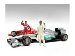 Racing Legends 2000's Set of 2 Diecast Figures for 1/43 Scale Models American Diorama 76452