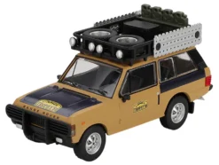 Range Rover with Roofrack "West Germany 1" Christian Swoboda - Knuth Mentel Winner "Camel Trophy Sumatra" (1981) Limited Edition 1/64 Diecast Model Car by Mini GT