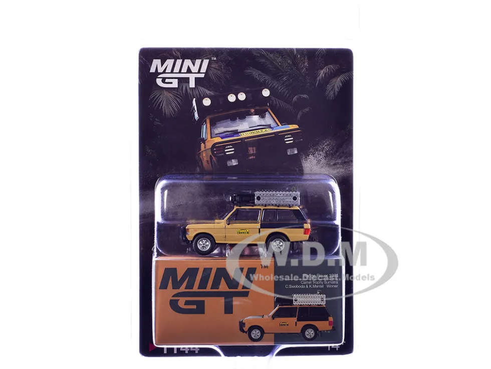 Range Rover with Roofrack "West Germany 1" Christian Swoboda - Knuth Mentel Winner "Camel Trophy Sumatra" (1981) Limited Edition 1/64 Diecast Model Car by Mini GT