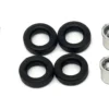 Rear Low Profile Wheelset Chrome 1/87 (HO) Plastic Model by Promotex