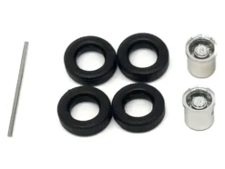 Rear Low Profile Wheelset Chrome 1/87 (HO) Plastic Model by Promotex