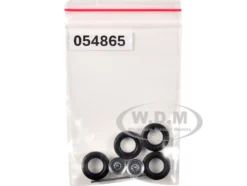 Rear Low Profile Wheelset Chrome 1/87 (HO) Plastic Model by Promotex
