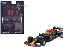 Red Bull RB16B #11 Sergio Perez Winner Formula One F1 "Azerbaijan GP" (2021) Limited Edition 1/64 Diecast Model Car by Mini GT