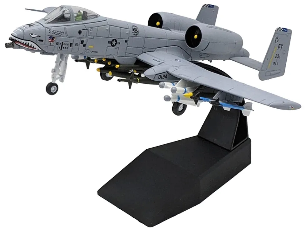 Republic A-10C Thunderbolt II Attack Aircraft "Flying Tigers, 23rd Fighter Group, 23rd Wing" (2003) United States Air Force 1/100 Diecast Model Airplane