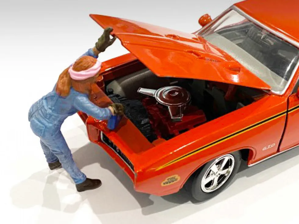Retro Female Mechanic II Figurine 1/18 Scale Models American Diorama 38245
