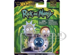 Rick's Ship Silver "Rick and Morty" (2013-Current) TV Series "Pop Culture" Series Diecast Model Car by Hot Wheels