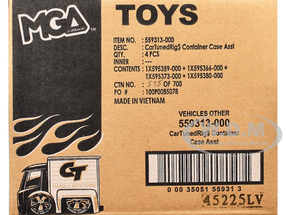 Rigs Container Case Series 1 Set of 4 Pieces Diecast Model Cars by CarTuned