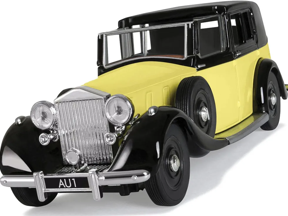 Rolls Royce Phantom III Sedanca de Ville Yellow with Black Top James Bond 007 "Goldfinger" (1964) Movie Diecast Model Car by Corgi