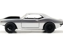 Roman's Chevrolet Camaro Z/28 Silver Black Stripes Fast & Furious 7 2015 Movie 1/32 Diecast Model Car Jada 97186