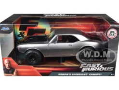 Roman's Chevrolet Camaro Z/28 Silver "Fast & Furious 7" Movie 1/24 Diecast Model Car Jada 97166