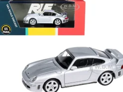 RUF CTR2 Silver Metallic 1/64 Diecast Model Car Paragon Models PA-55371