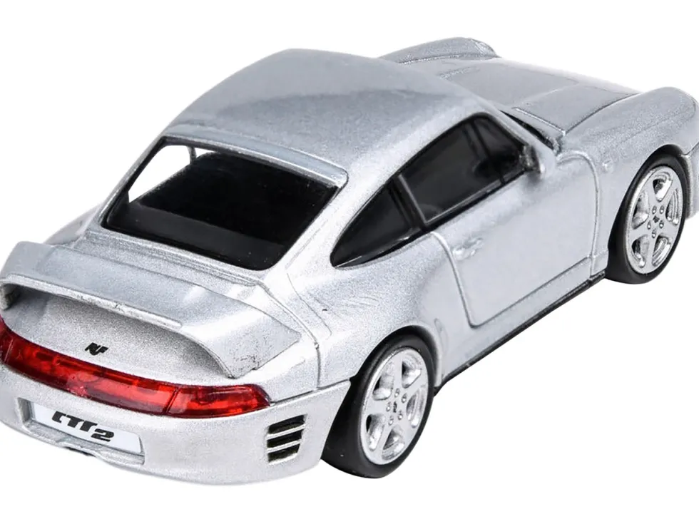 RUF CTR2 Silver Metallic 1/64 Diecast Model Car Paragon Models PA-55371