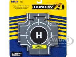 Runway Intersections 2 Piece Set for Diecast Models Runway24 RW900