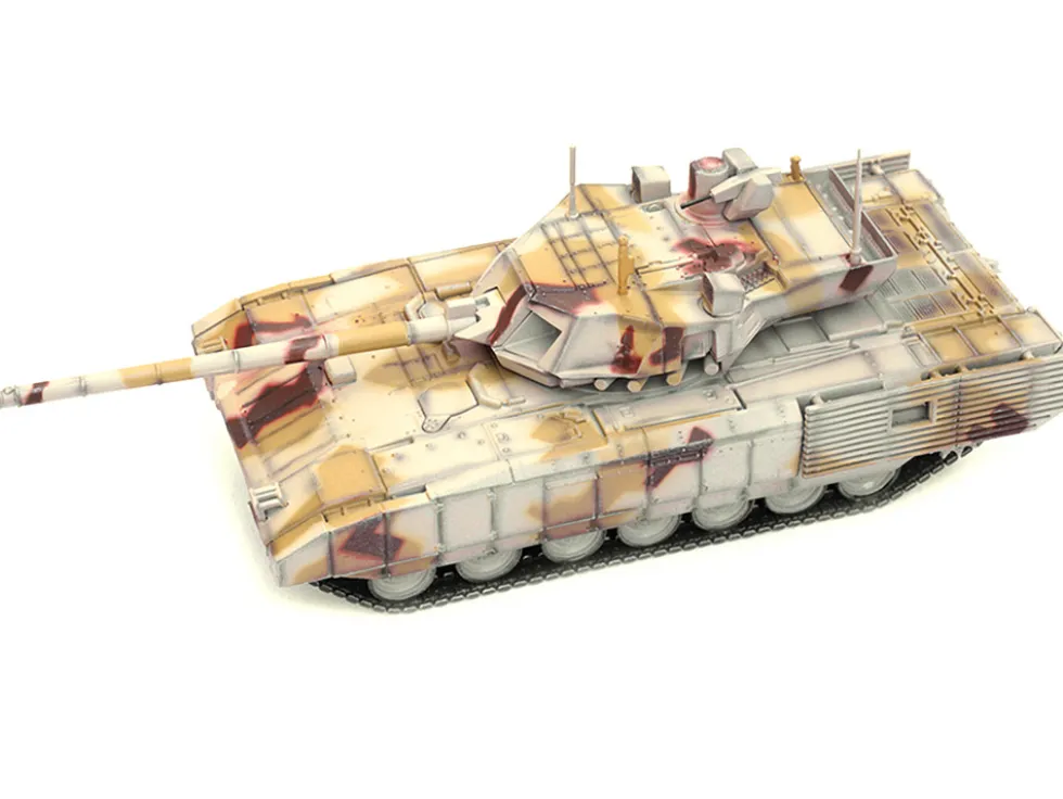 Russian T14 Armata MBT Main Battle Tank Multi Desert Camouflage Armor Premium Series 1/72 Diecast Model Panzerkampf 12166PB