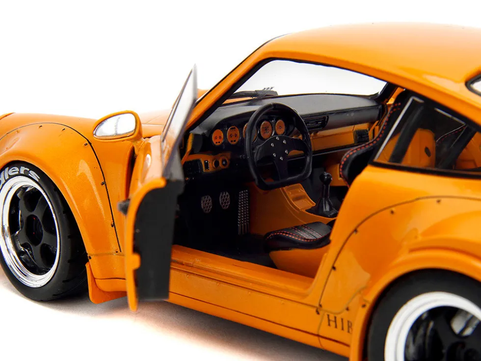 RWB Bodykit "Hibiki" Orange Metallic "Pink Slips" Series 1/18 Diecast Model Car by Jada
