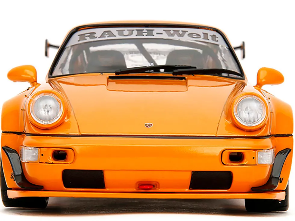 RWB Bodykit "Hibiki" Orange Metallic "Pink Slips" Series 1/18 Diecast Model Car by Jada