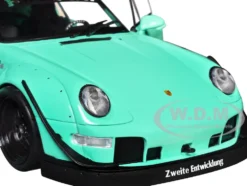 RWB Body Kit "Kei Kishi" Light Blue "Pink Slips" Series 1/18 Diecast Model Car by Jada