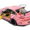 2020 RWB Bodykit #23 "Pink Pig" Pink with Graphics 1/18 Diecast Model Car by Solido