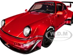 RWB Body Kit Red Metallic with Black Stripes 
