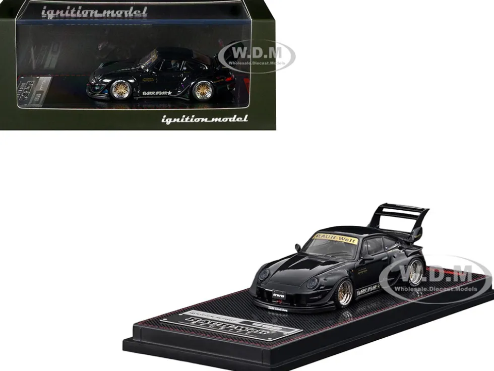 RWB 993 "Dark Star" Black 1/64 Diecast Model Car by Ignition Model