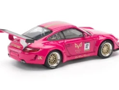 RWB 997 #12 "Hotel Ava" Pink Metallic 1/64 Diecast Model Car by Pop Race