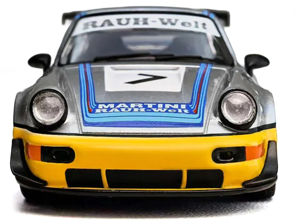 RWB 964 #7 "Ichiban Boshi - Martini Racing" Silver Metallic with Stripes 1/64 Diecast Model Car by Model Model