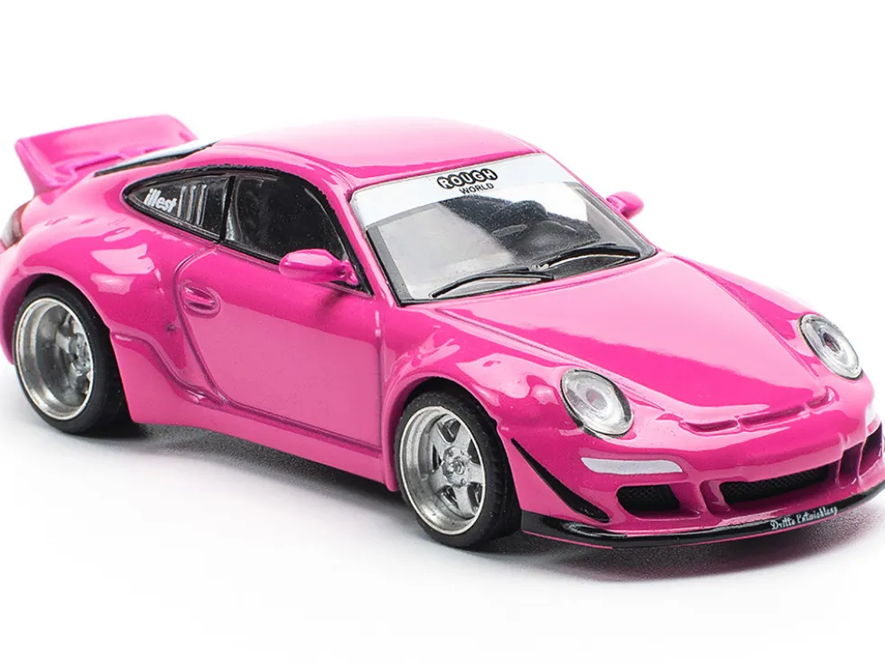 RWB 997 Pink 1/64 Diecast Model Car by Pop Race