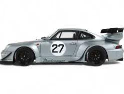2024 RWB Yuiitsumuni #27 Silver Metallic 1/18 Model Car by GT Spirit