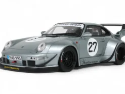 2024 RWB Yuiitsumuni #27 Silver Metallic 1/18 Model Car by GT Spirit